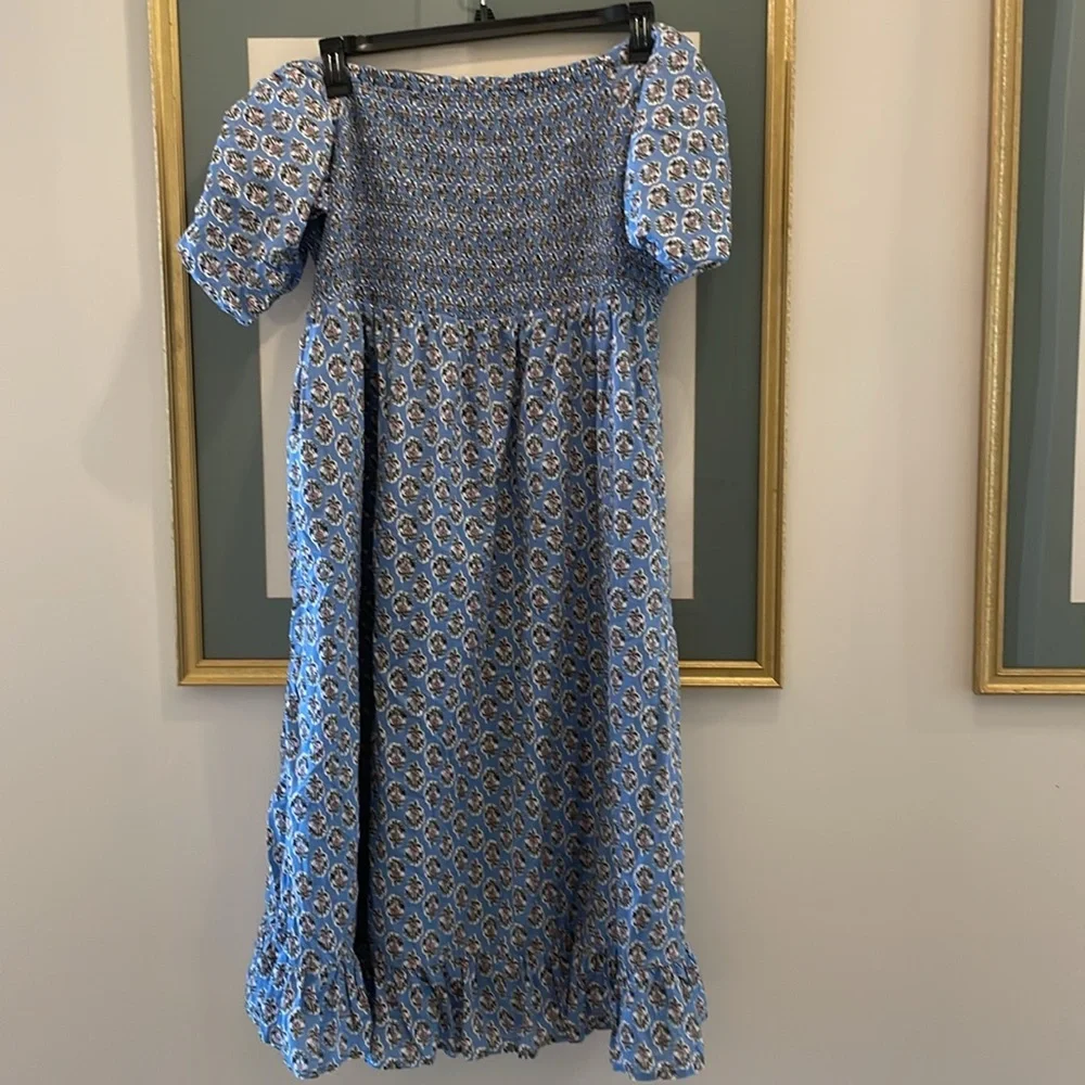 J.Crew off the shoulder puff sleeve floral dress